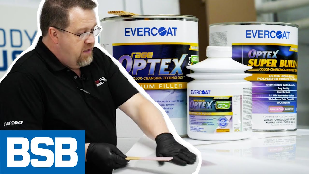 Applying OPTEX Body Filler, Putty, and Primer