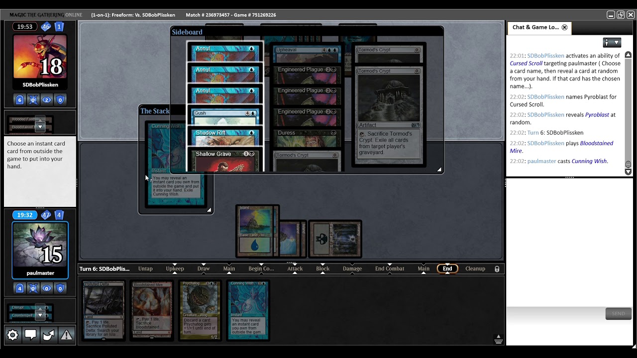Premodern Test - Psychatog vs Burn