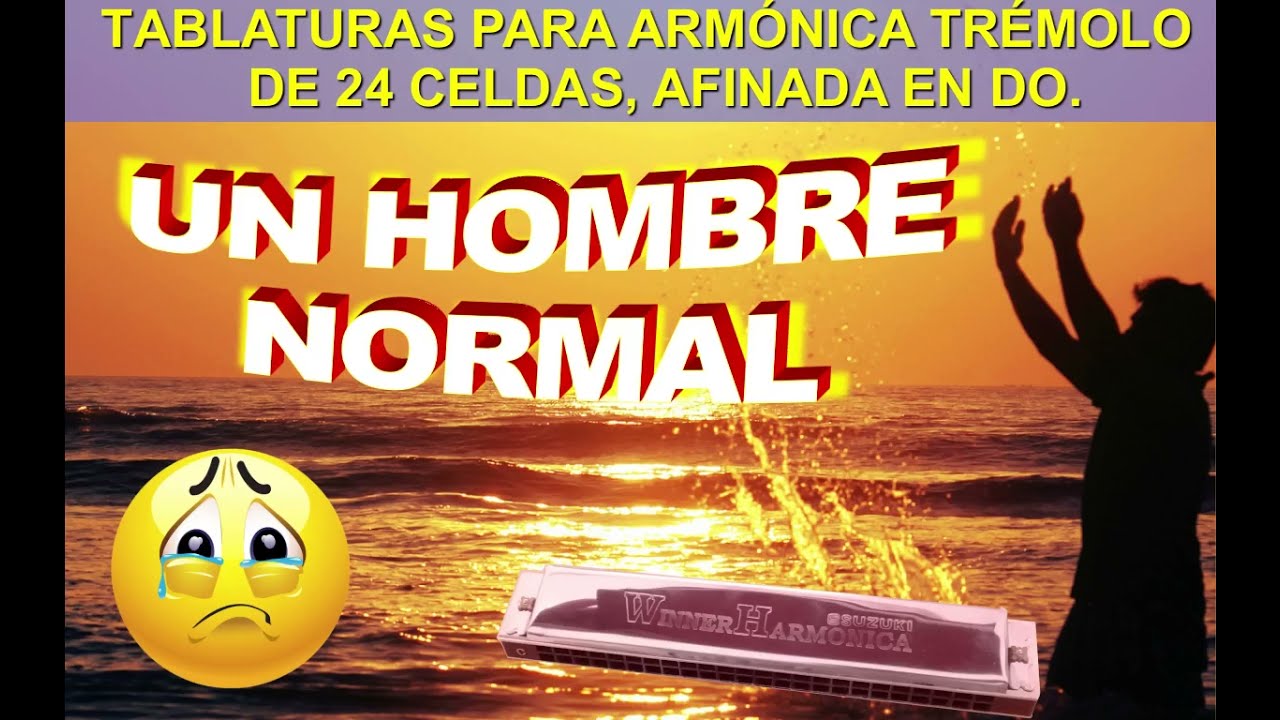 UN HOMBRE NORMAL | CÓMO TOCAR EN ARMÓNICA TRÉMOLO DE 24 CELDAS EN DO | Un Hombre Normal en armónica,
