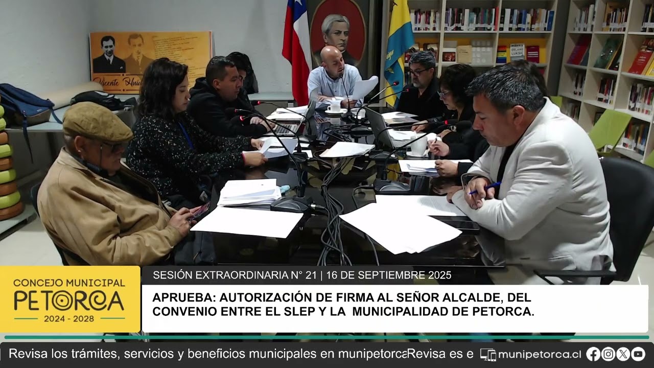 Concejo Municipal Petorca   Sesión Extraordinaria N°21   16 de Septiembre 2025