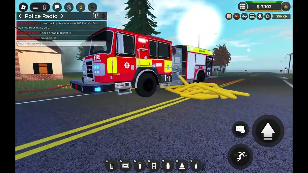 Roblox uk rp sever Firefighter duty erlc