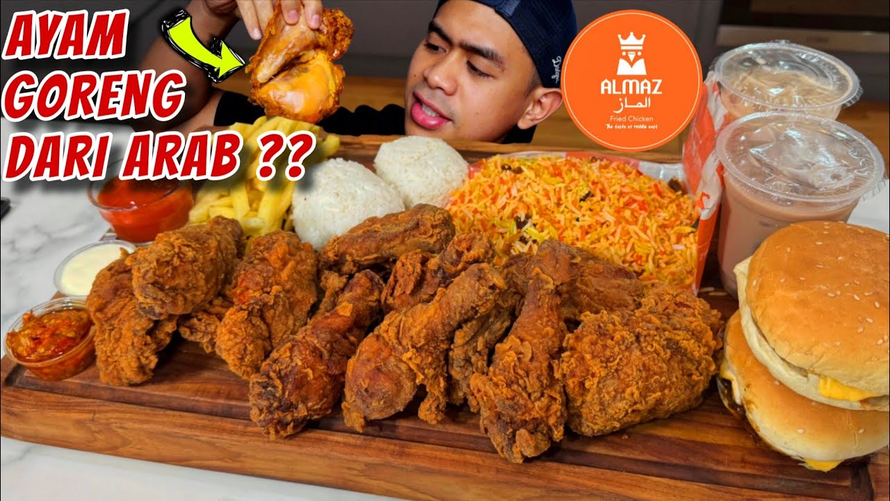 JADI GINI RASA AYAM GORENG ARAB DARI ALMAZ FRIED CHICKEN!!!