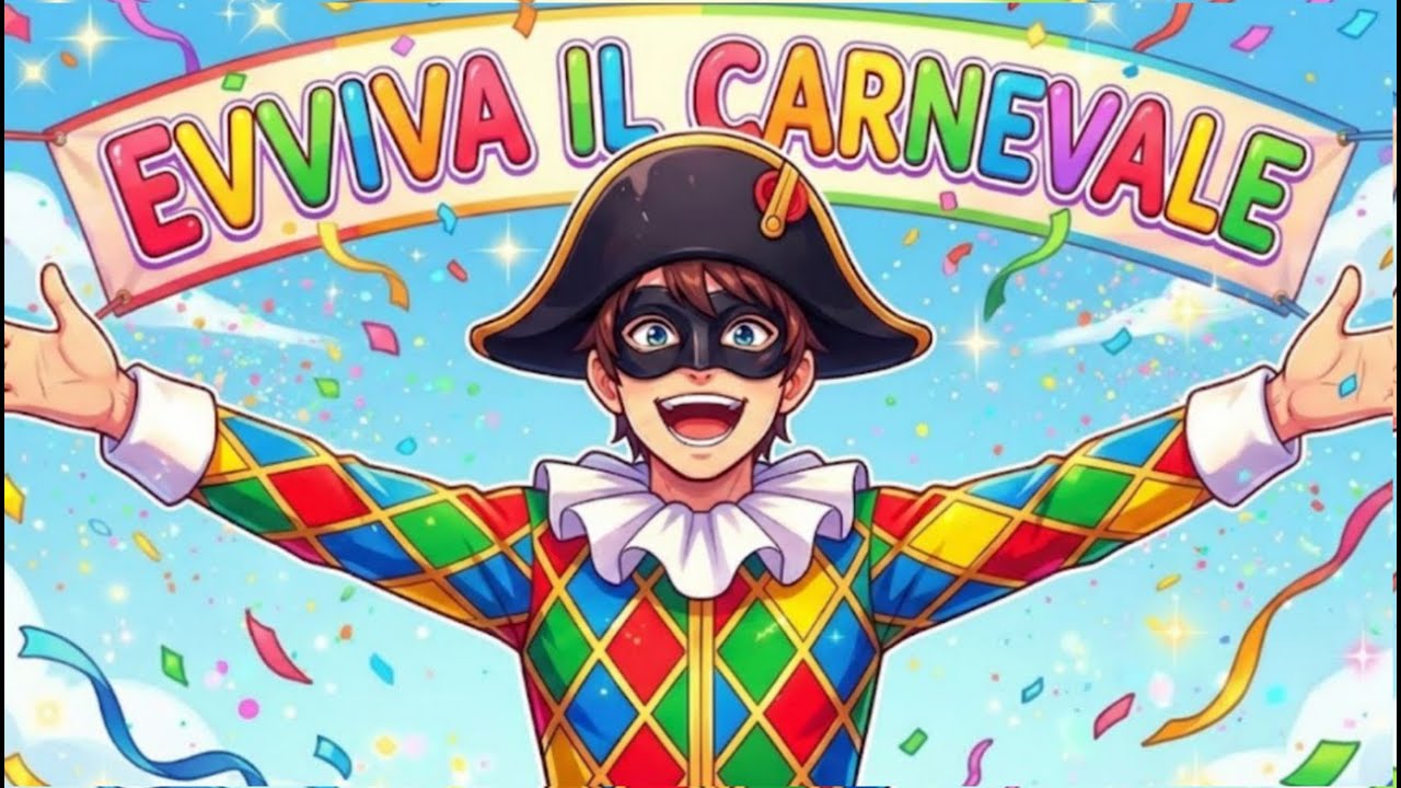 EVVIVA IL CARNEVALE-canzone di carnevale per bambini-link con testo e attività-