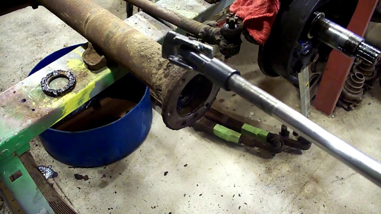 Willys Jeep differential rebuild, building axle puller