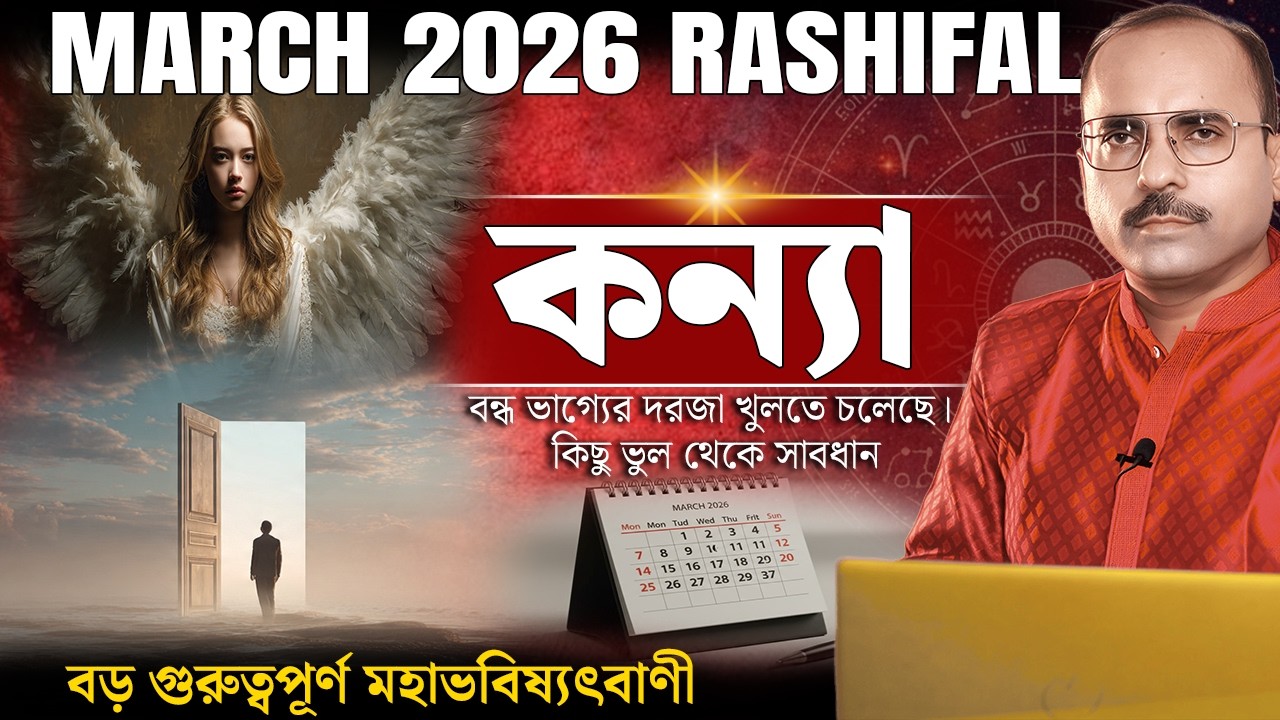 কন্যা মার্চ ২০২৬ রাশিফল ​​| Kanya Rashi March 2026 | Virgo March 2026 Horoscope