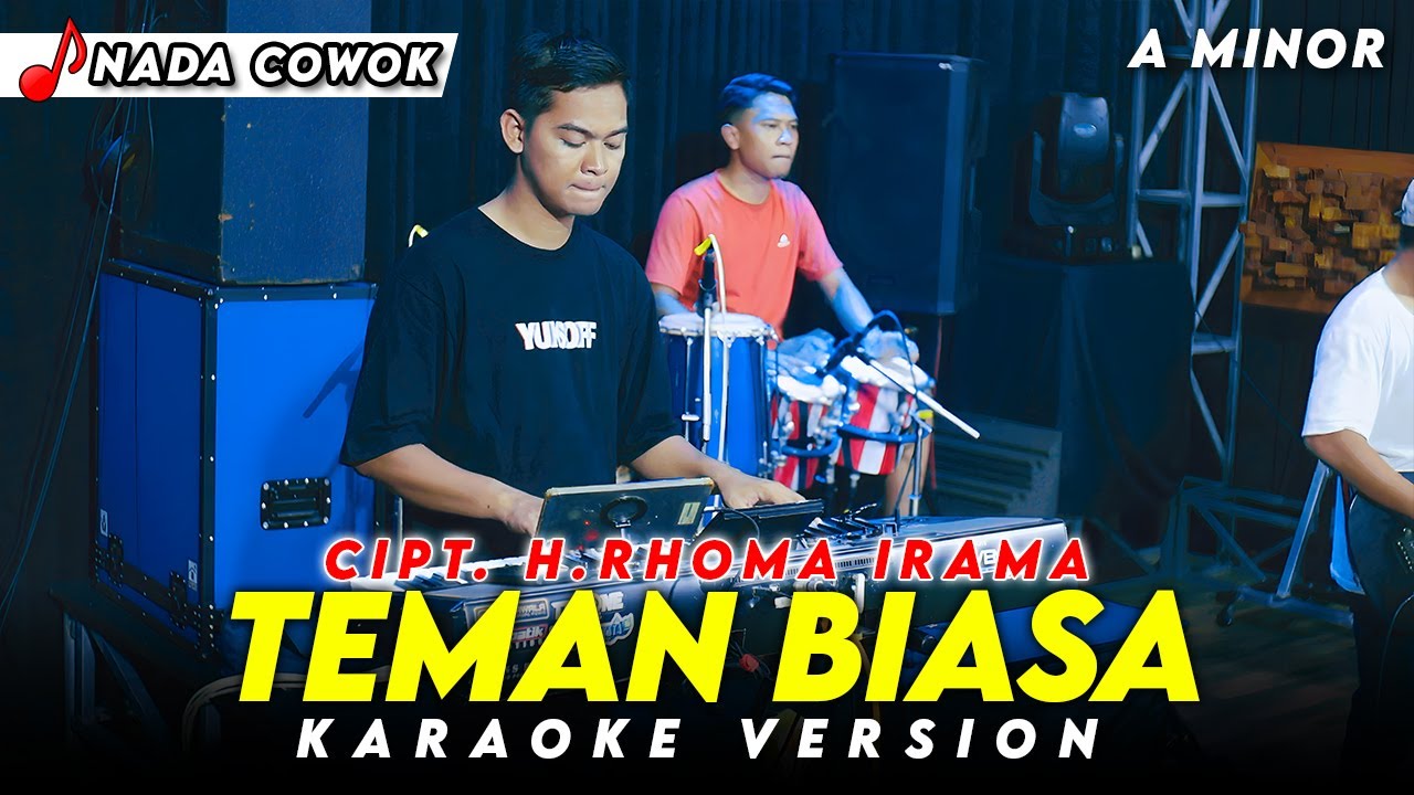 TEMAN BIASA KARAOKE NADA COWOK / PRIA VERSI DANGDUT KOPLO TERBARU 2026 KEY ( A MINOR ) FARIS KENDANG