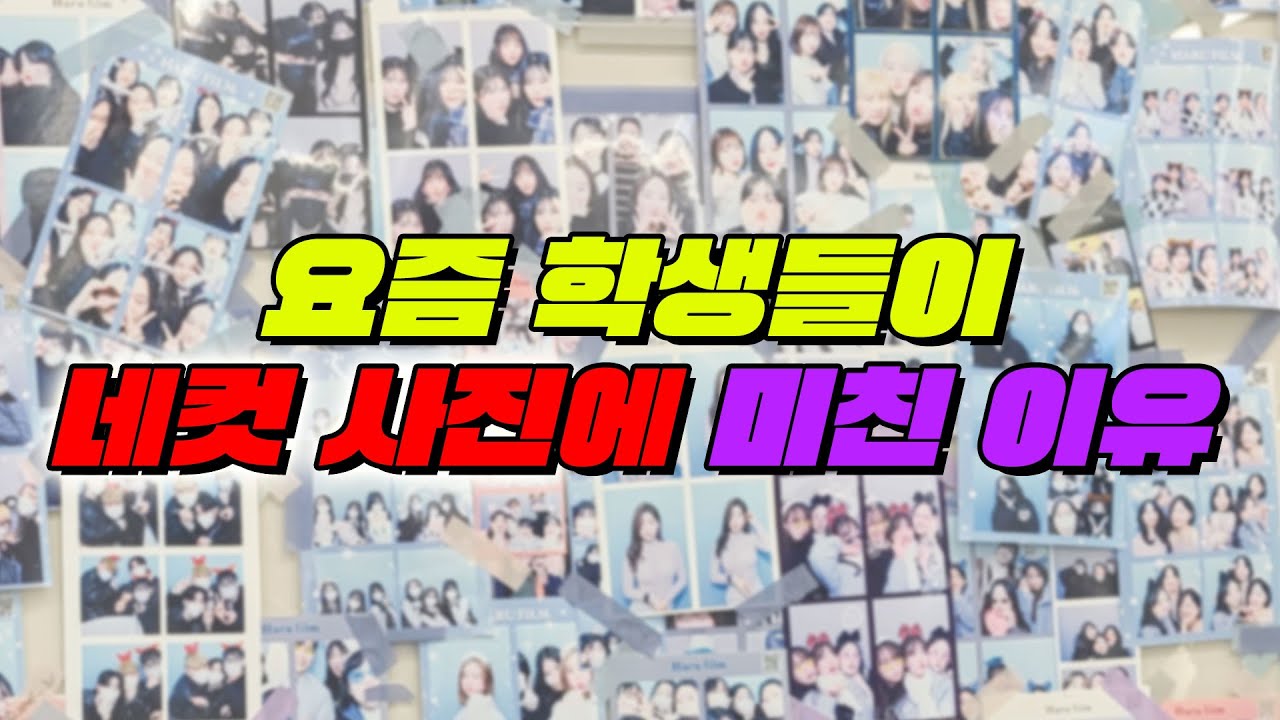 네컷 사진, 왜 찍냐고? 학생들한테 직접 물어봄  | 입시덕후
