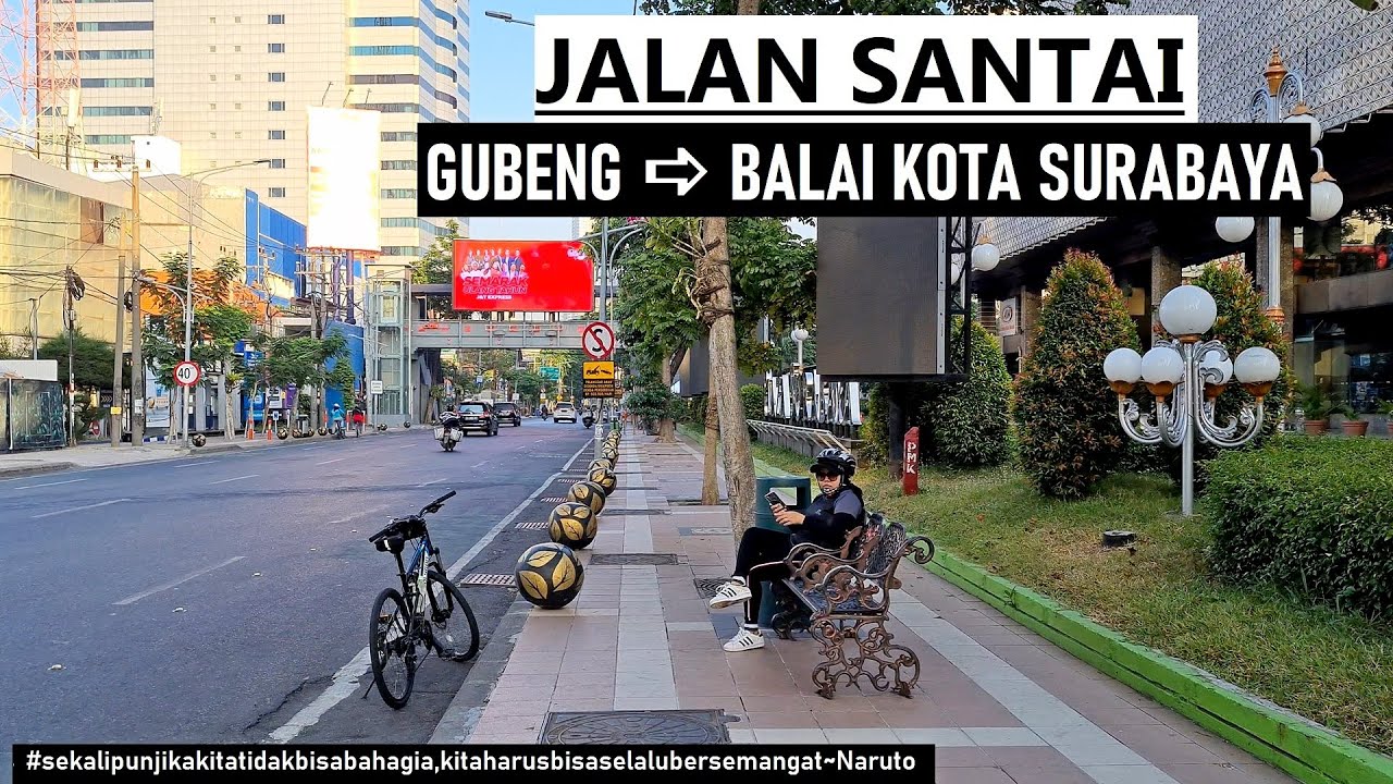 Walking Around Surabaya ⁴ᴷ⁶⁰ ~ Gubeng Pojok to Balai Kota via Plaza Surabaya [Delta Plaza] Jl Pemuda