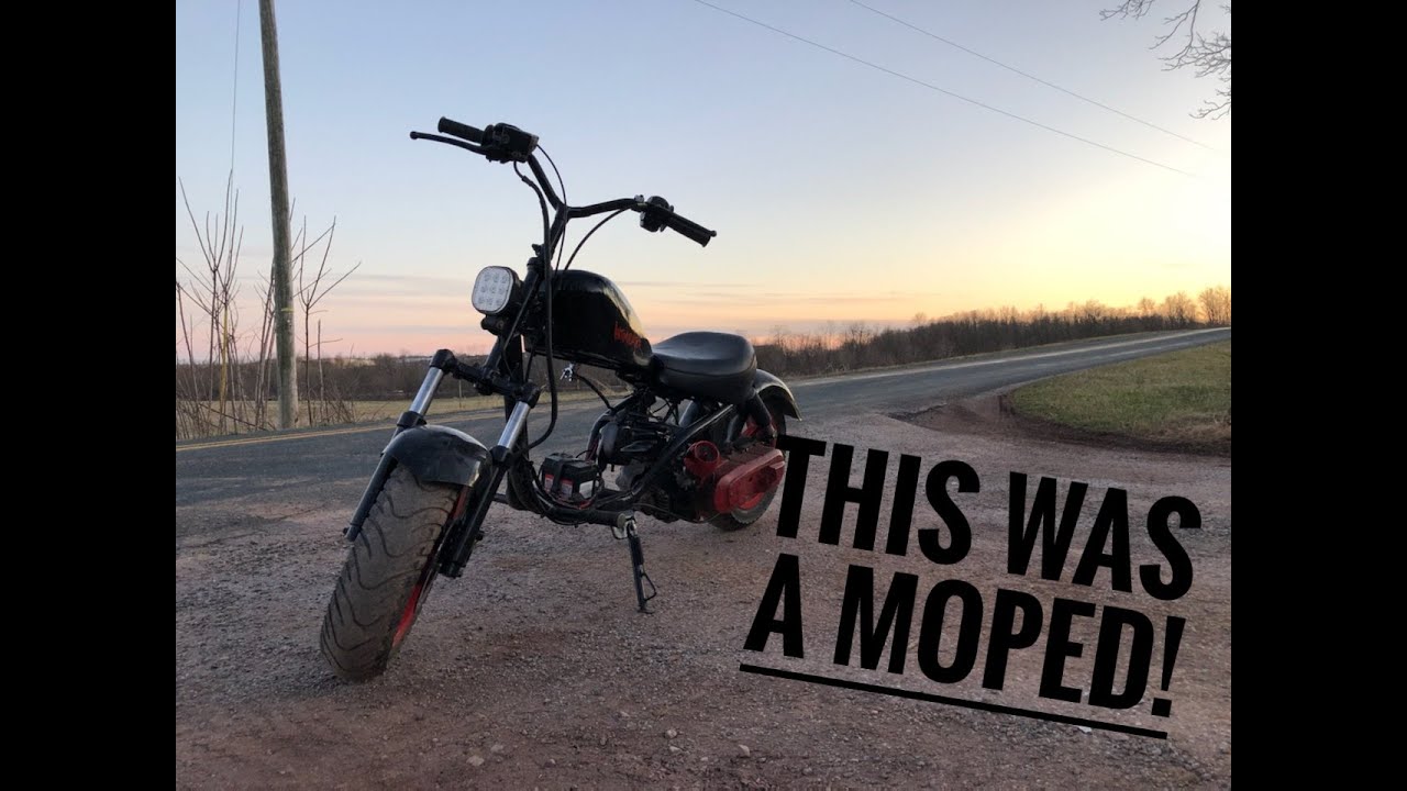INSANE CUSTOM BOBBER(moped builds)
