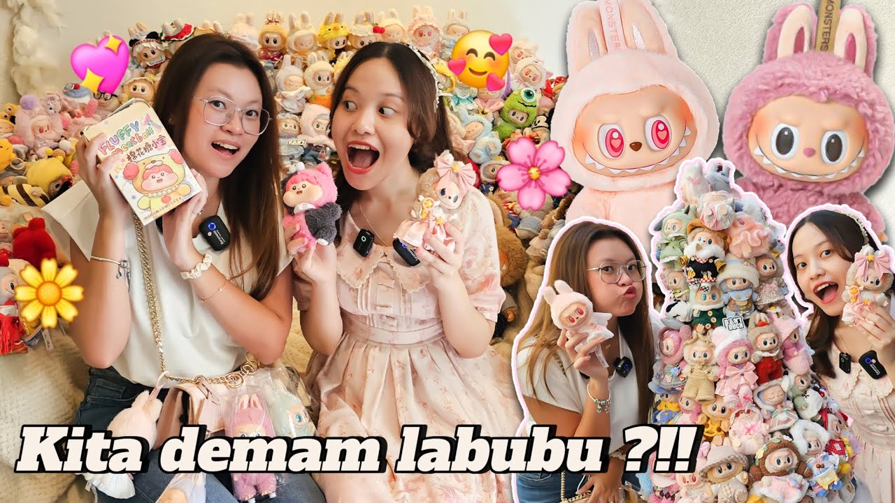 Labubu, labu labu LABUBU !! Pergi ke labubu cafe bersama bestie kesayangan 🌸✨️🐷