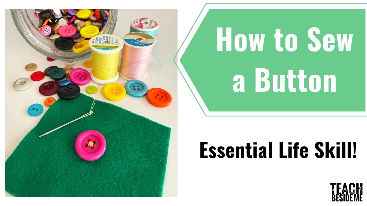 Learn How to Sew a Button by Hand &ndash; Easy Tutorial for Beginners