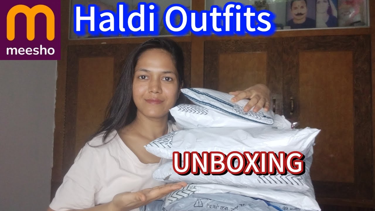 🔴 Live Unboxing Sharara Set For Haldi Ceremony #meesho 