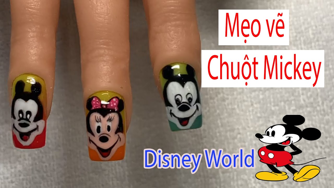 Mickey Disney World - Mẹo Vẽ Chuột Mickey Trong Nháy Mắt .