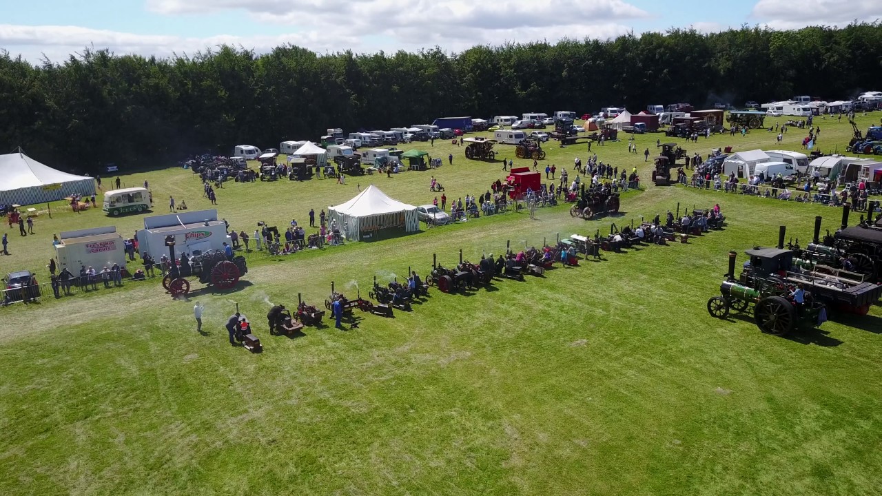 Duncombe Park Steam Rally 2017 (Drone Footage) 4K