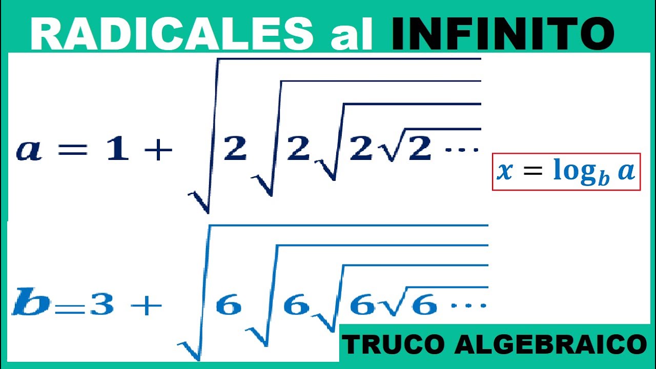 RADICALES INFINITOS👉 EJERCICIOS RESUELTOS con [TRUCO]✔