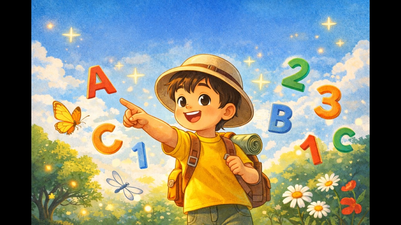 Mini Nutki - Literki i Cyferki 🎶Edukacyjna piosenka dla dzieci