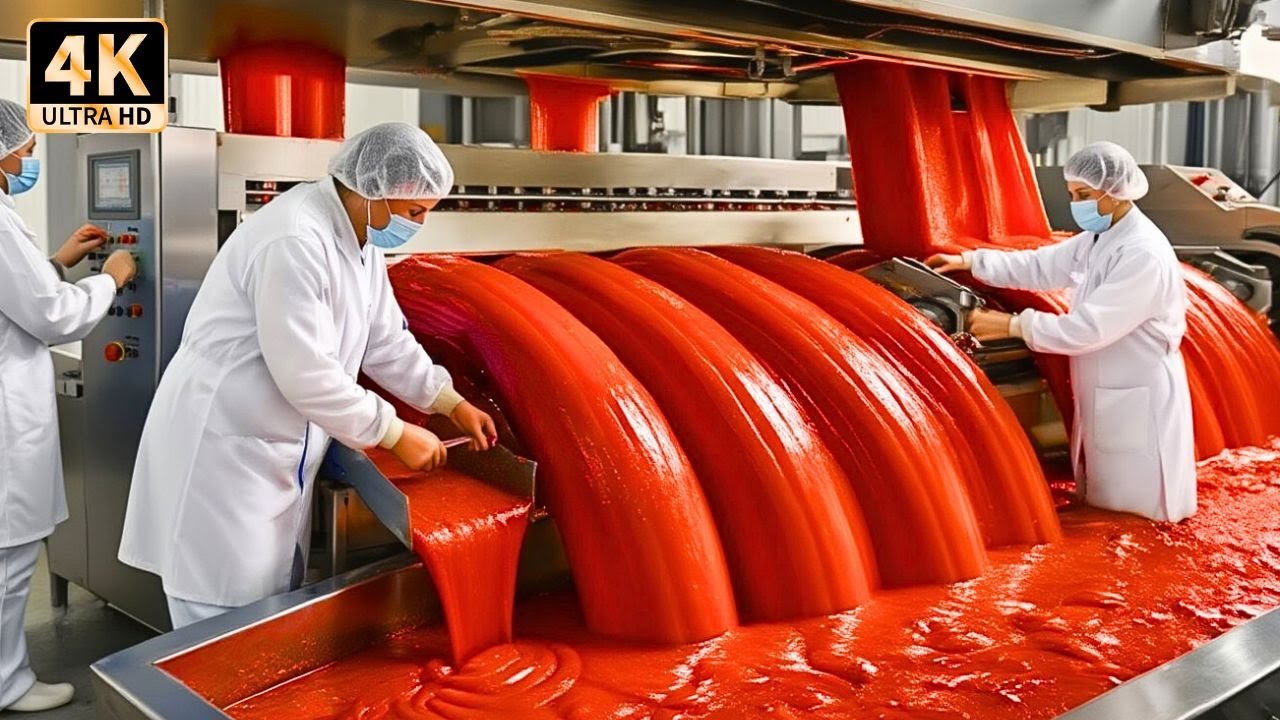 How Ketchup is REALLY Made: The Secret Factory Process Revealed.