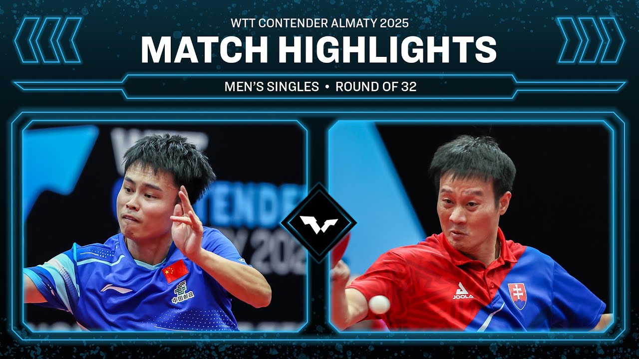 Zhou Qihao vs Yang Wang | MS R32 | #WTTAlmaty 2025