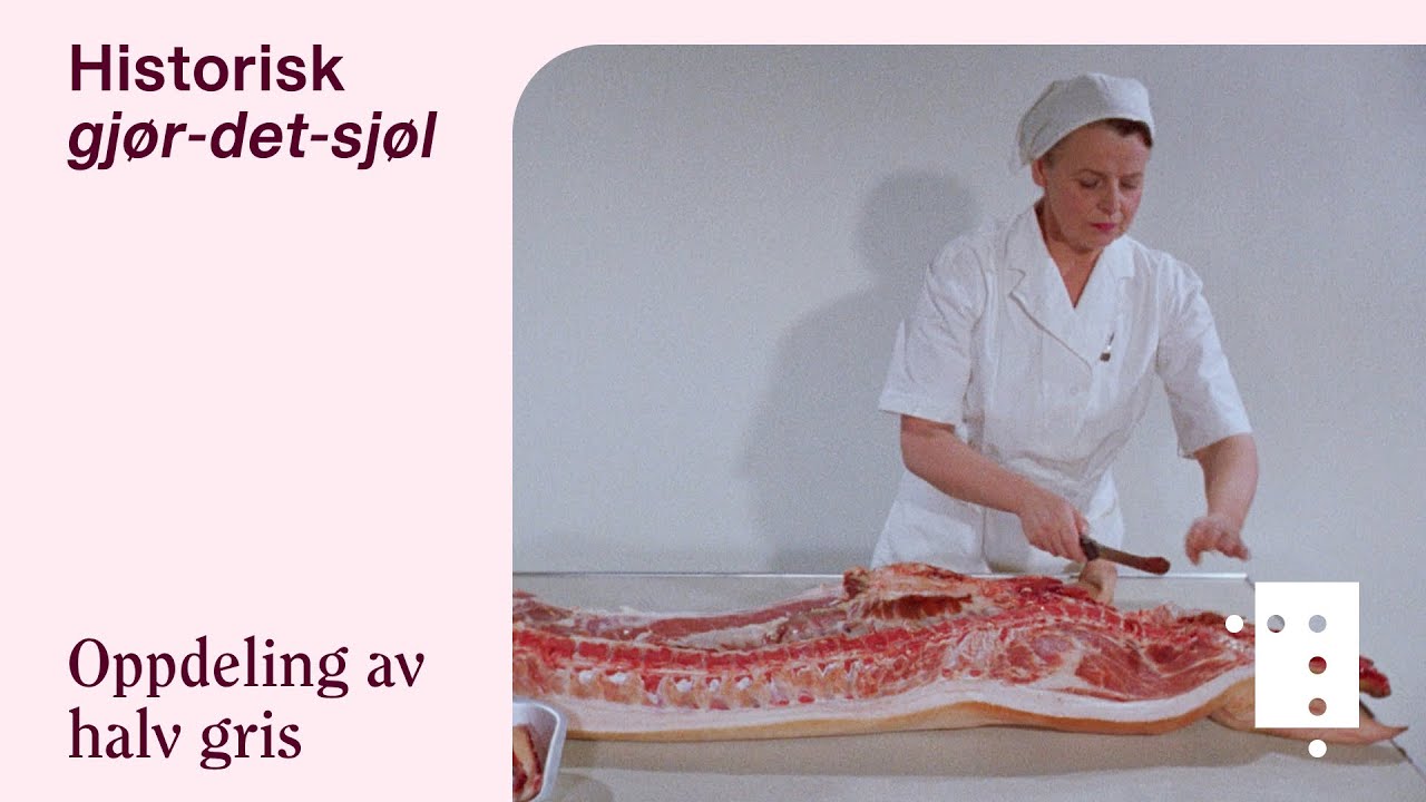 Oppdeling av halv gris