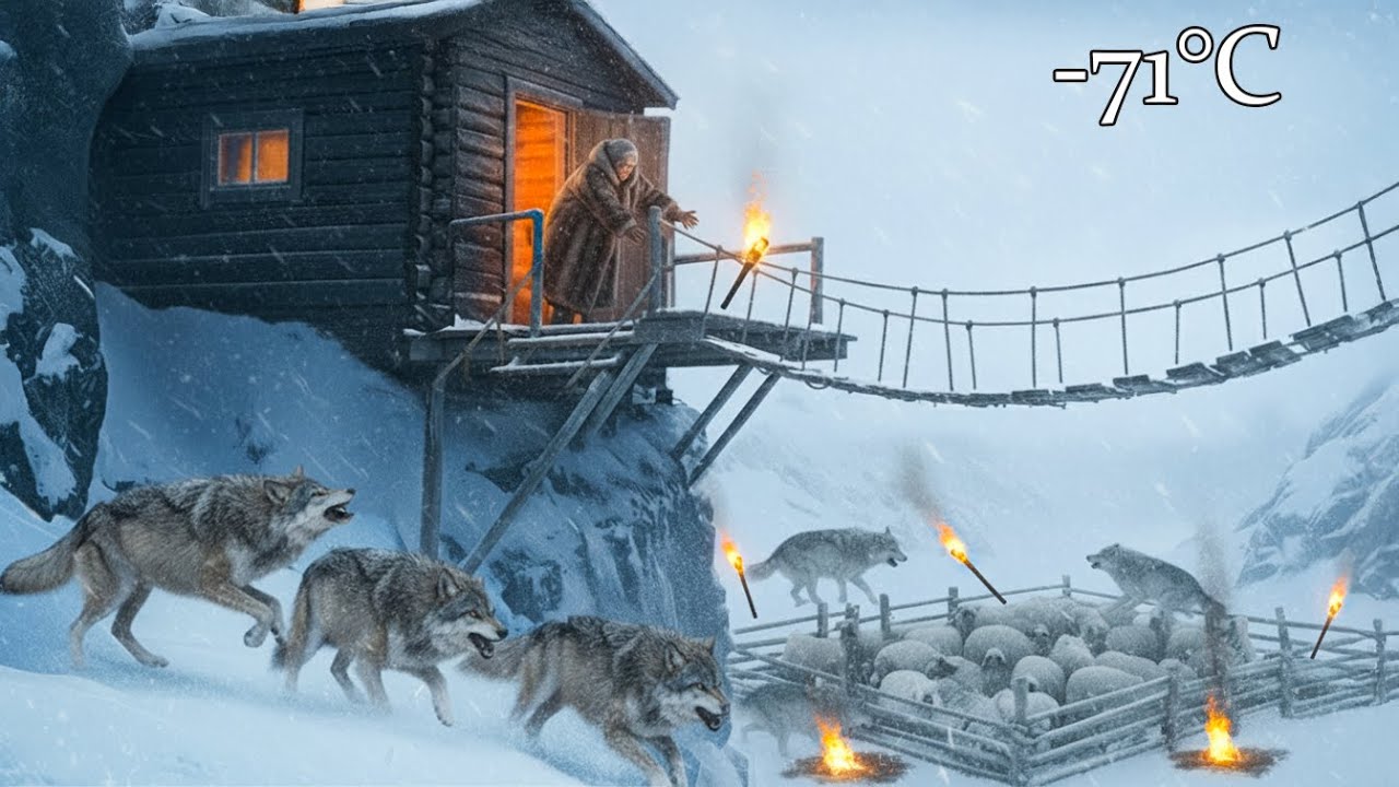 –71°C Survival Episode 1: Wolves Surround the Cabin in the Arctic Blizzard