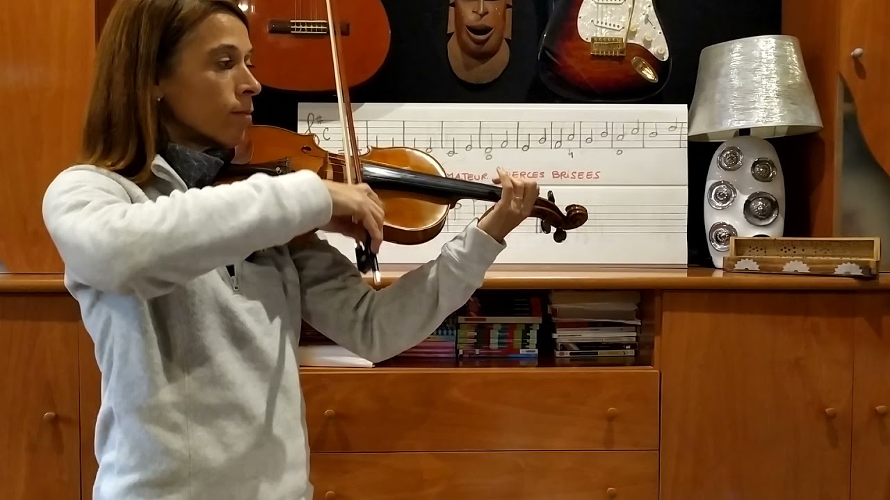 Leçon 51 de violon : des tierces brisées en Sol Majeur 🥳