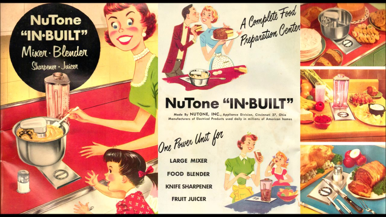 1950s NuTone In-Built Blender Mixer for the Kitchen of the Future