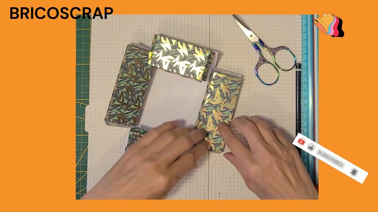 1 page 30x30   1 cadre figurine #scrapbooking