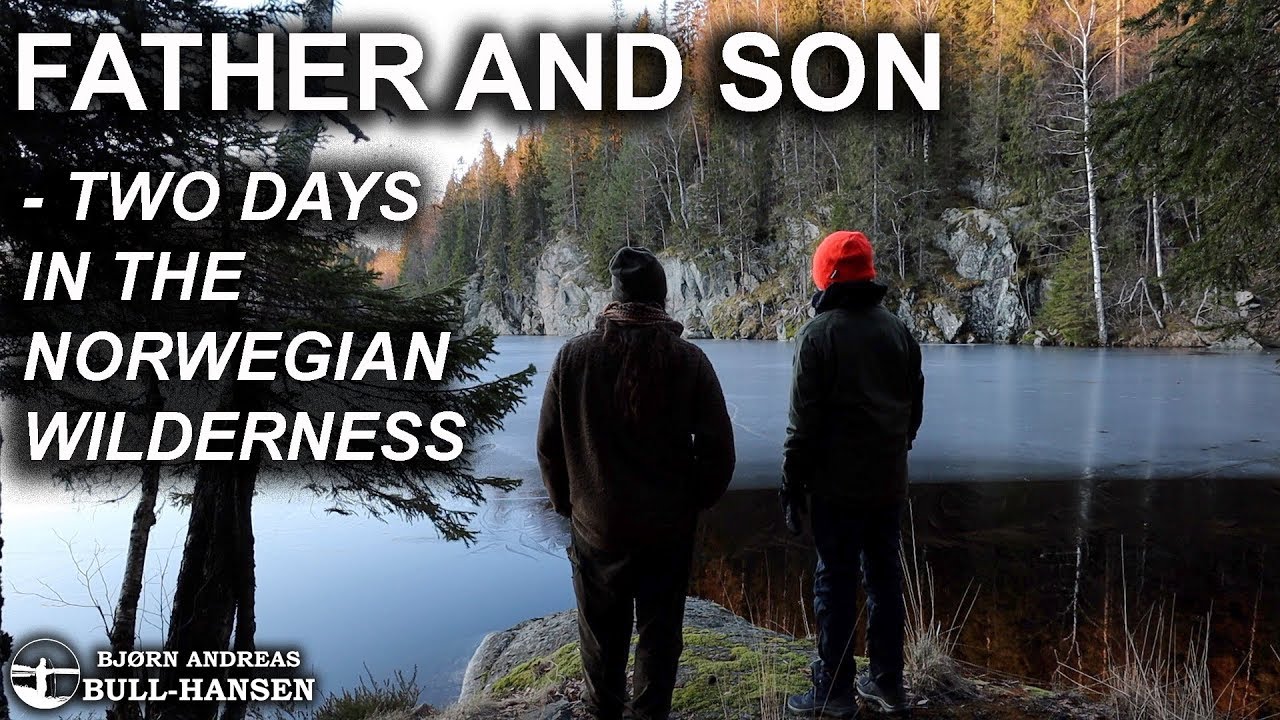 Father and Son in The Norwegian Wilderness
