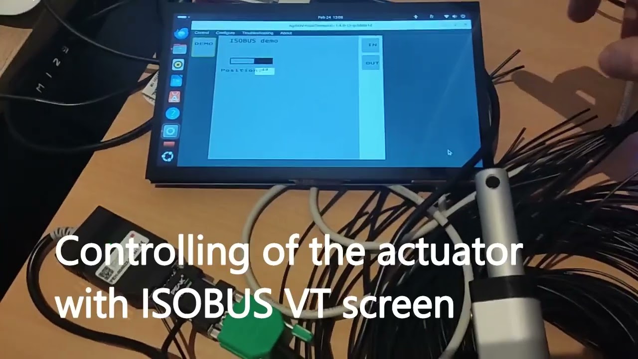 ISOBUS demo with  AgIsoStack on RPI5 & ISOBUS CoDeSys controller