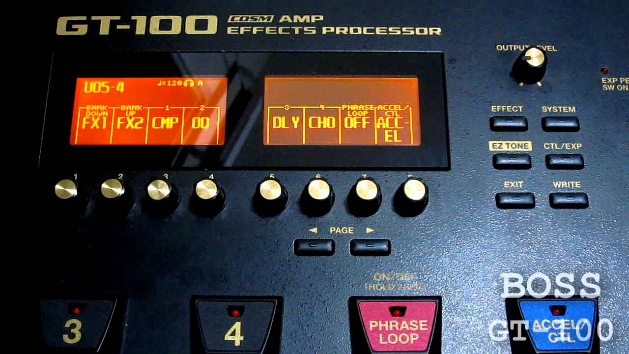 Boss GT-100 | Tutorial #2 | Transformando os pedais de Loop e ACCEL em CTL 1 e 2