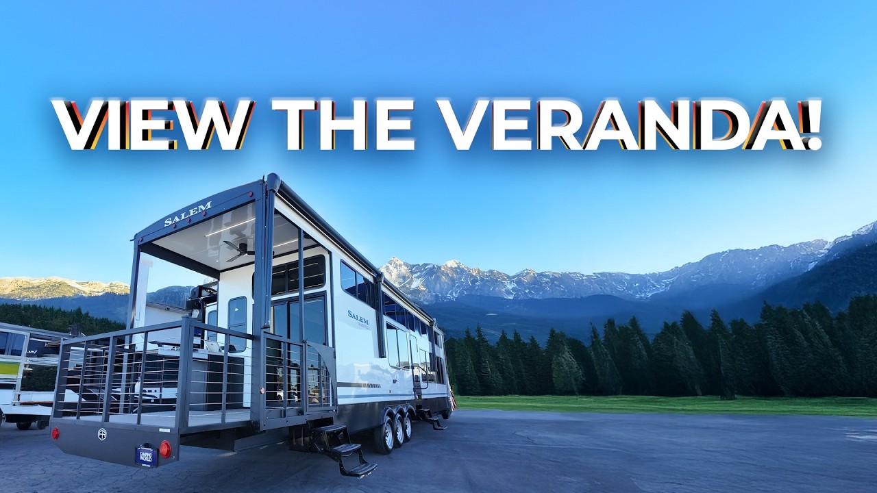 BEST BACK PORCH on any RV?! 2025 Salem Grand Villa 42VERANDA | RV Review