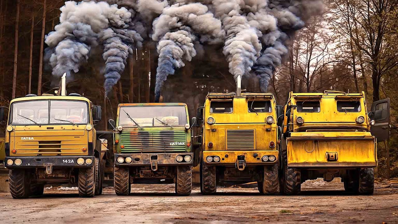 4x BRUTAL TATRA V12 Engines Start After Years | TATRA 813 KOLOS, GRAD, PMS, and 815 8x8