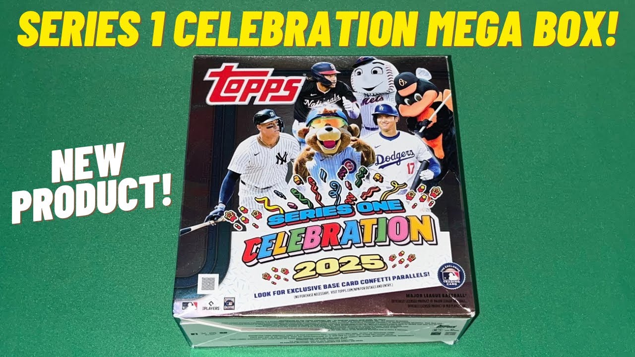 2025 Topps Series 1 Celebration Baseball Mega Box Opening Review! New Retail Sports Cards Product!