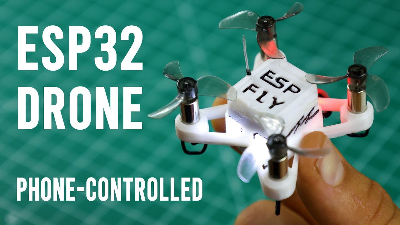 Постройте самый маленький дрон ESP32 - вы сможете управлять с своего телефона! (ESP-FLY)