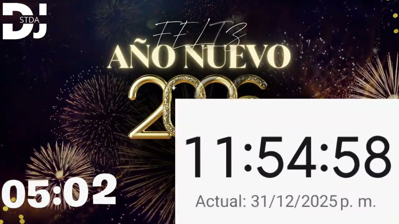 Conteo Regresivo Fin De Año 2025 | Bienvenido 2026 (ULTIMOS 15 MINUTOS) | DJ STDA