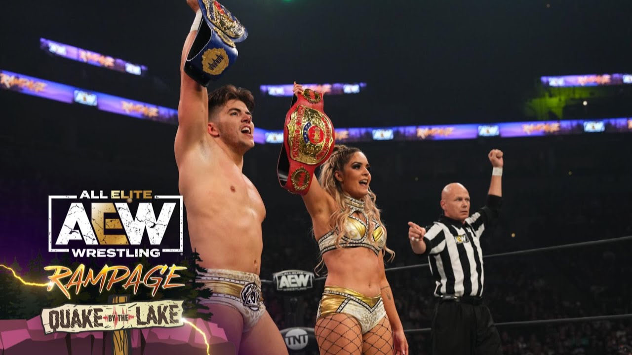 Сэмми и Тэй одержали свою первую победу в качестве мужа и жены | AEW Rampage: Quake By The Lake, ...