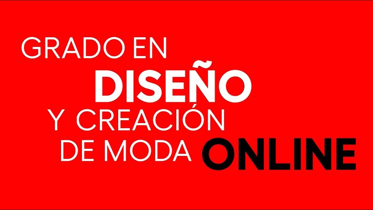 🧵 Grado en Dise&ntilde;o de Moda Online