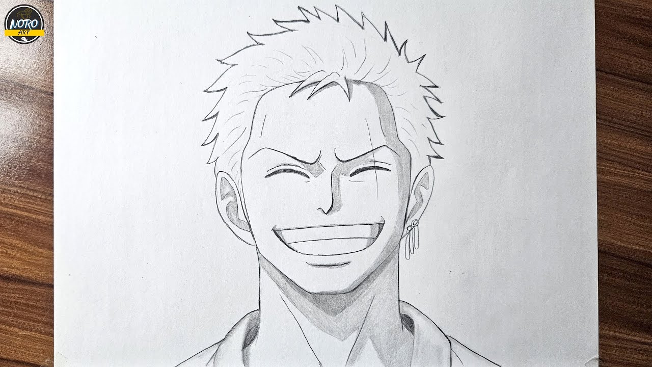 How to Draw Roronoa Zoro | Easy Pencil Art Tutorial (Step by Step)