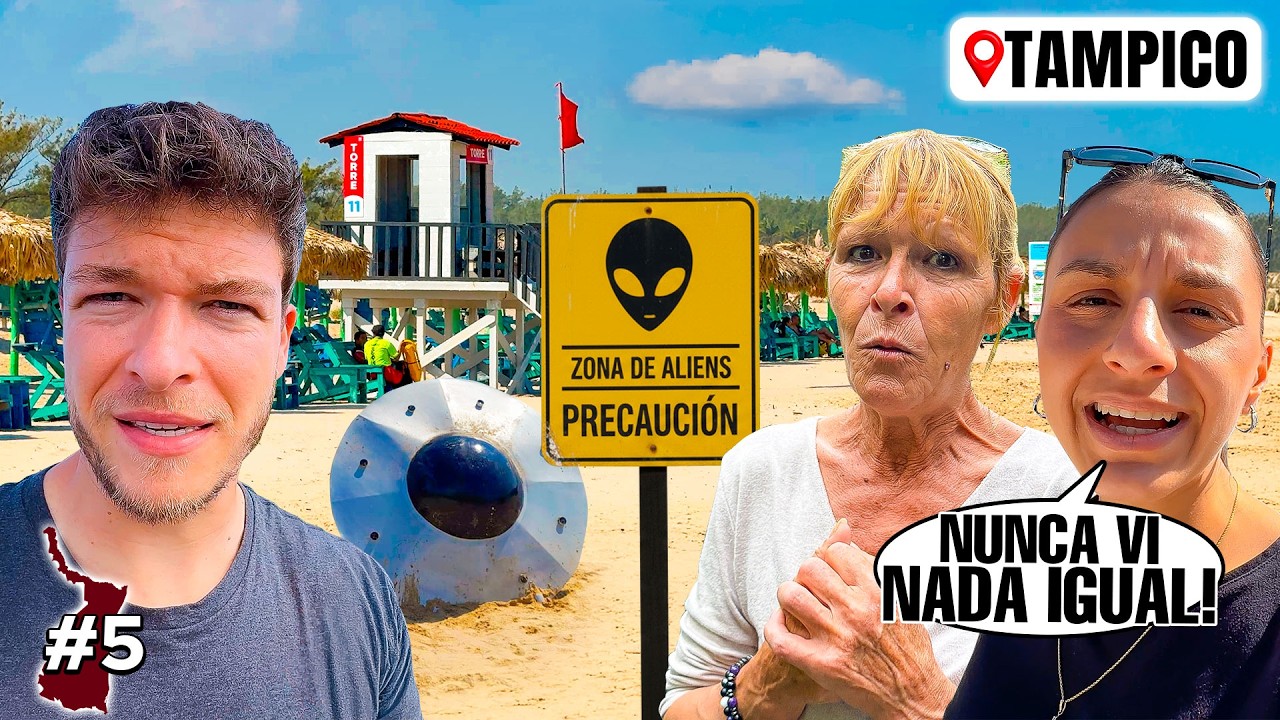 🇪🇸MI MAM&Aacute; VISITA una PLAYA DE OVNIS en M&Eacute;XICO🇲🇽 *Nadie puede explicarlo*👽
