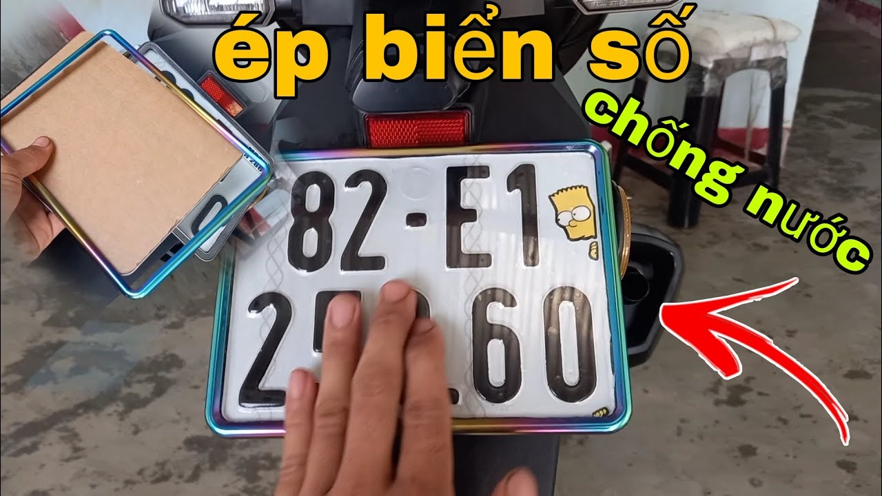Cách ép biển số chống nước| viền titan sáng đẹp@namrua1