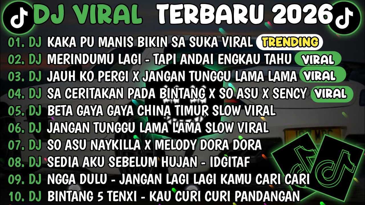 DJ TIKTOK TERBARU 2026🎵DJ KAKA PU MANIS BIKIN SA SUKA🎵DJ TAPI ANDAI ENGKAU TAHU - MERINDUMU LAGI