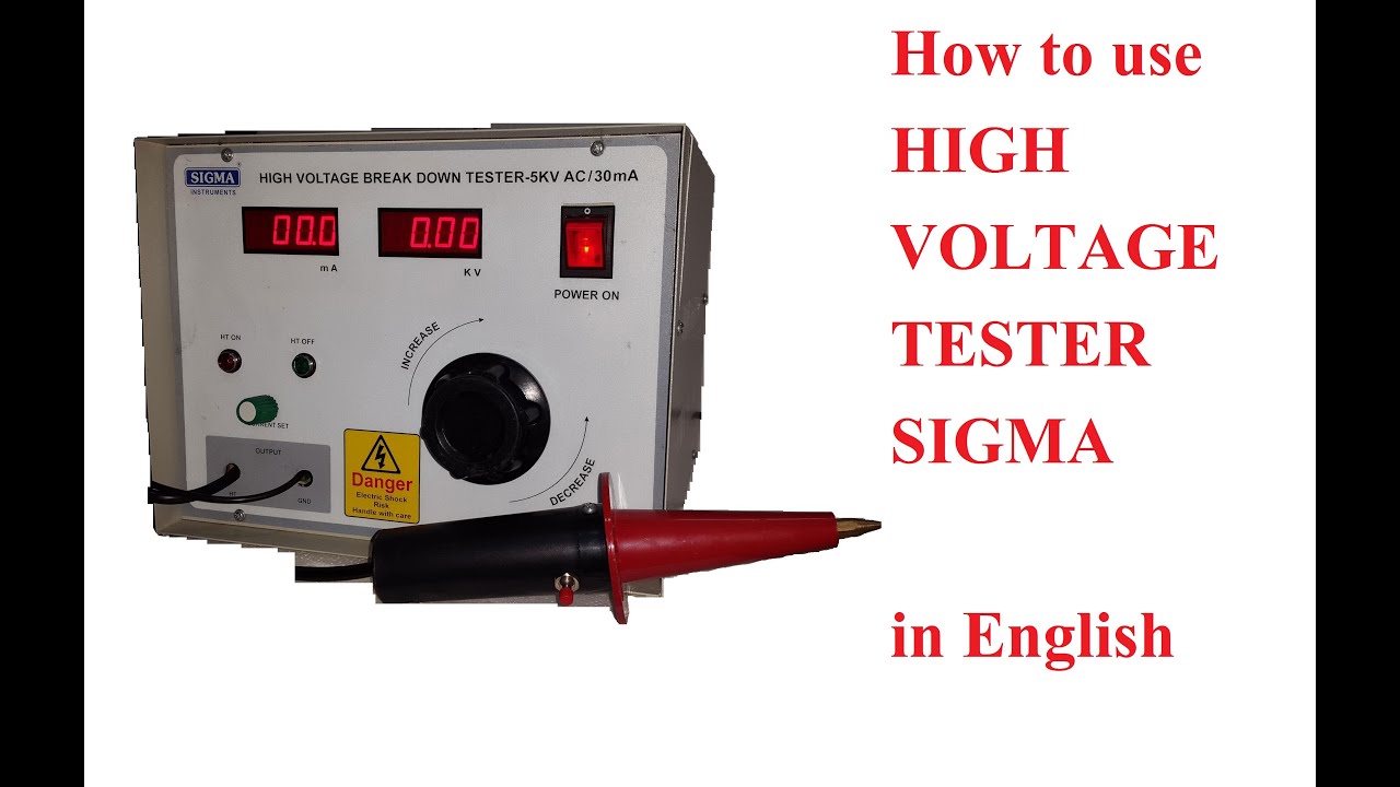 How to use High Voltage Tester 