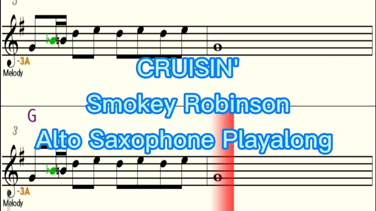 Cruisin' by Smokey Robinson Alto (Eb) Saxophone Playalong