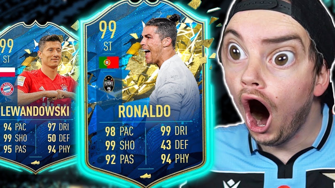 CRISTIANO RONALDO TOTS 99!! TROVO LEWANDOWSKI TOTS e TOTS SERIE A - FIFA 20 Pack Opening