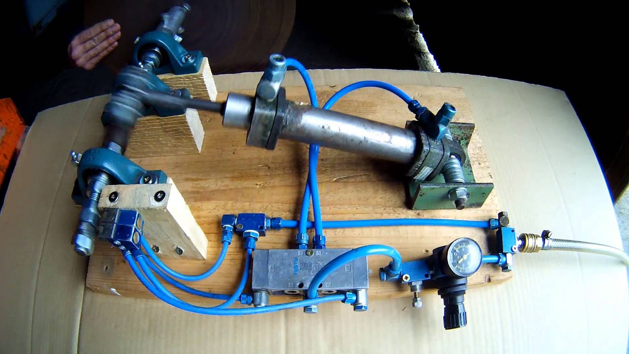 1 Zylinder Pneumatik Motor