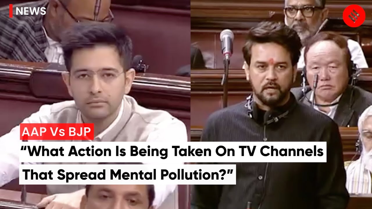 Raghav Chadha Questions Anurag Thakur On TV Channels Spreading &ldquo;Mental Pollution&rdquo;
