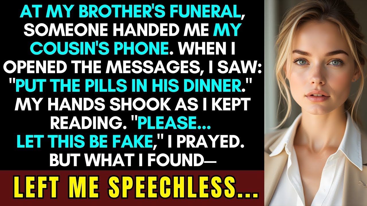 At My Brother’s Funeral, My Cousin Gave Me His Phone — The Messages Inside Changed Everything.