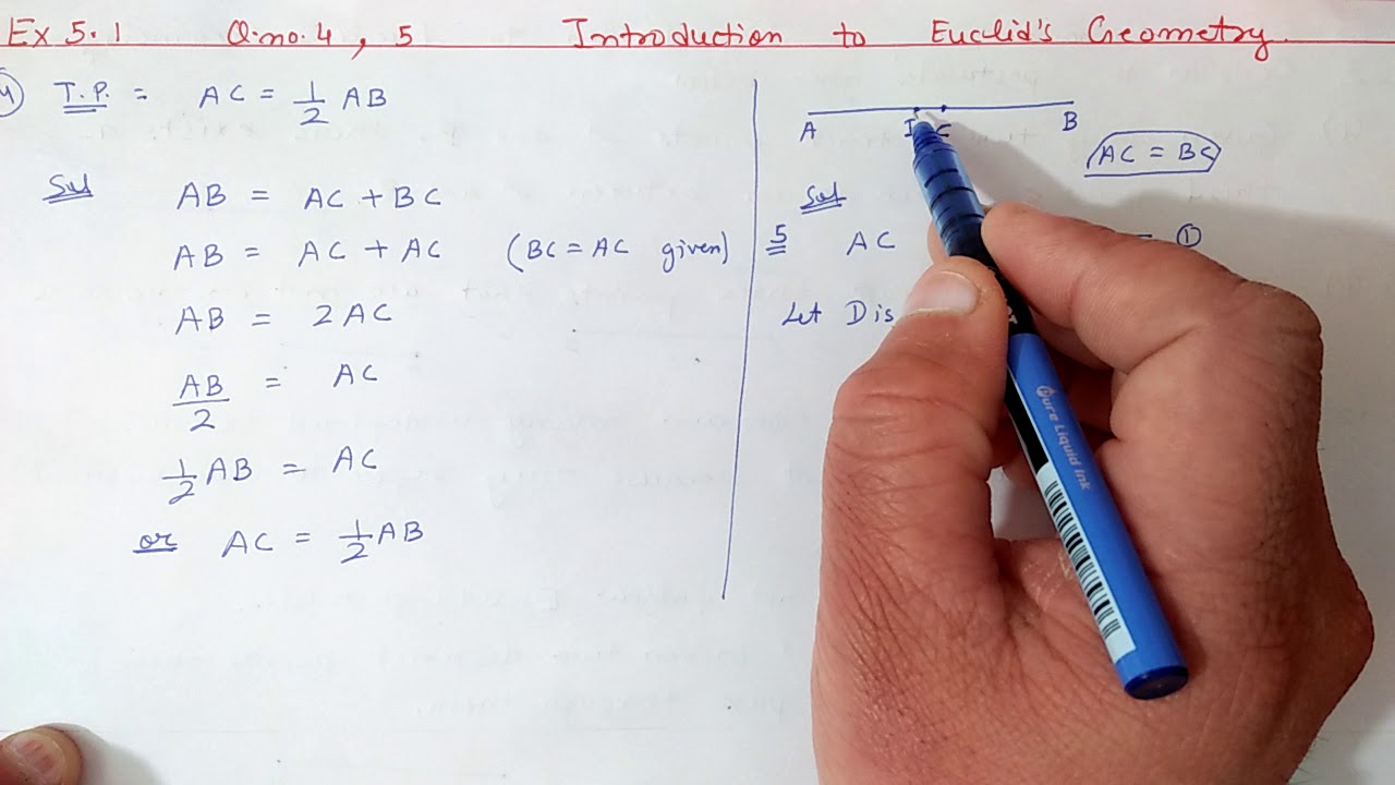 Chapter:5 Ex.5.1 (Q.4,5,6,7) Euclids Geometry | Ncert Maths Class 9 | Cbse.
