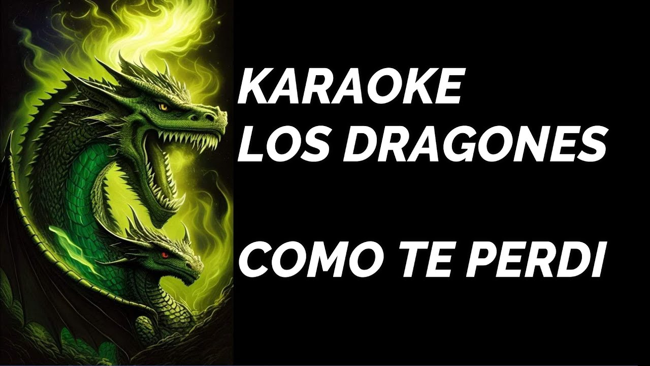 KARAOKE LOS DRAGONES , COMO TE PERDÍ