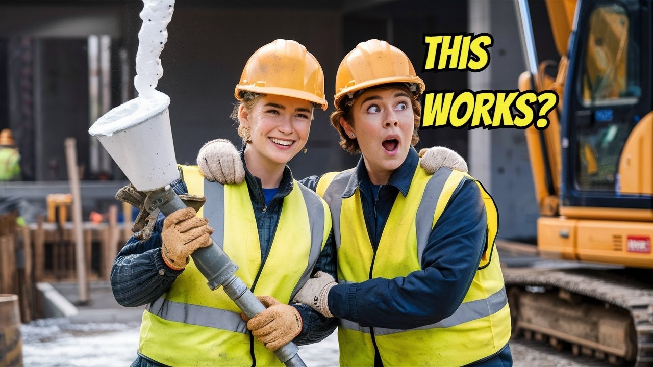 Construction Workers Can't Believe This Amazing Foam Concrete Technology